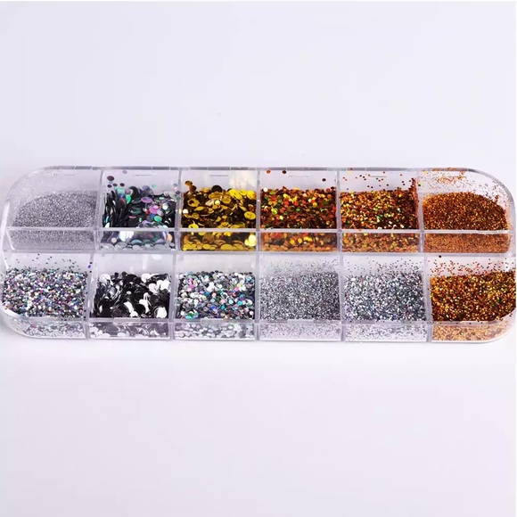 1 Case Glitter Powder Nail Decoration - Picture 5 of 5